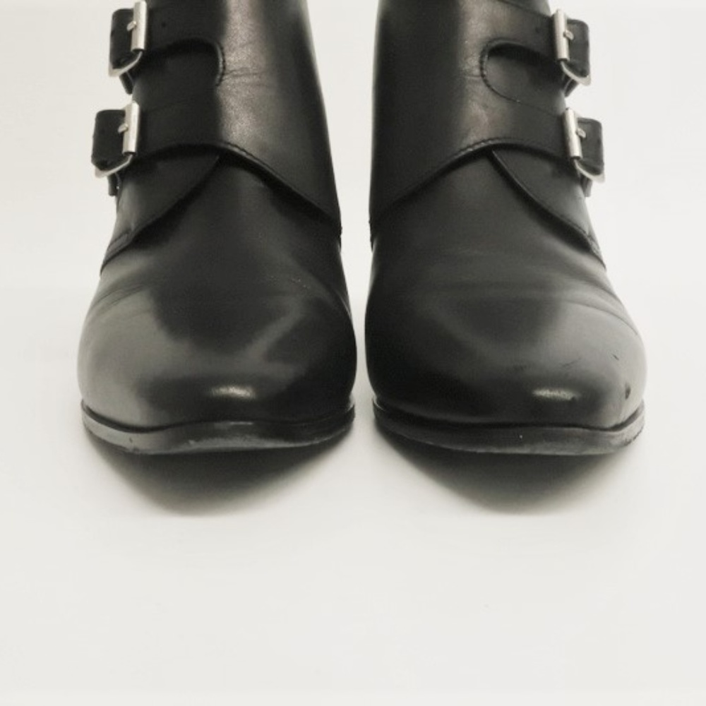 Saint Laurent Studded Double Monk Ankle Boots - Picture 8 of 8